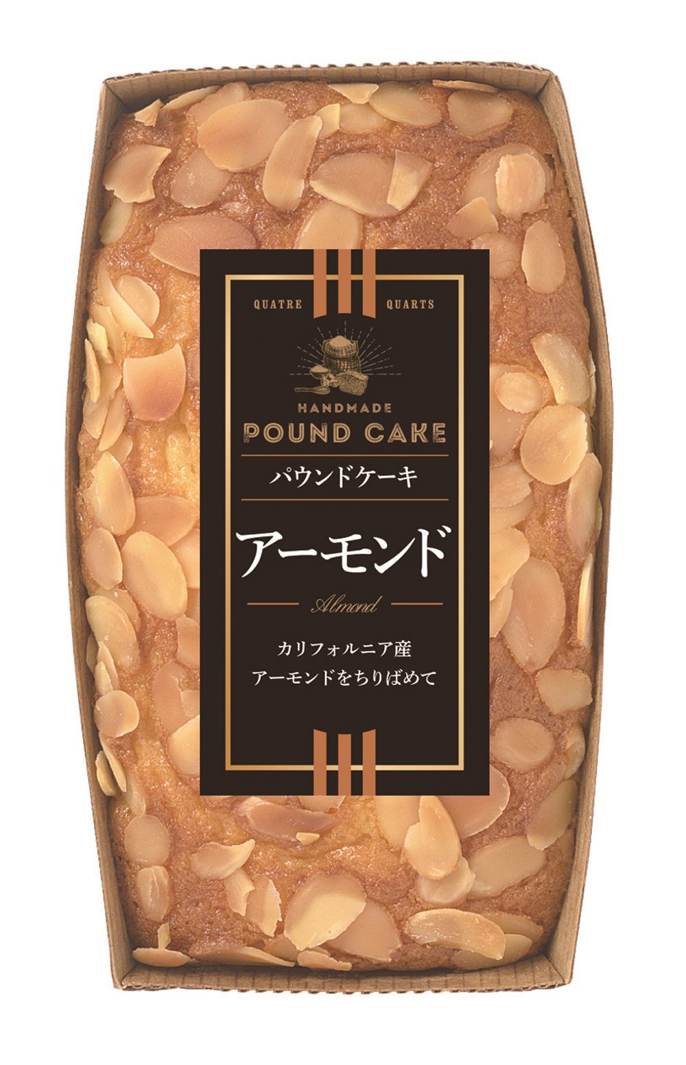 Amazon.co.jp: 栗原園 パウンドケーキアーモンド 1本 : 食品